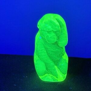 uranium glass vaseline glass monkey